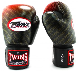 Боксерские перчатки Twins Special с рисунком (FBGV-TW1 red)
